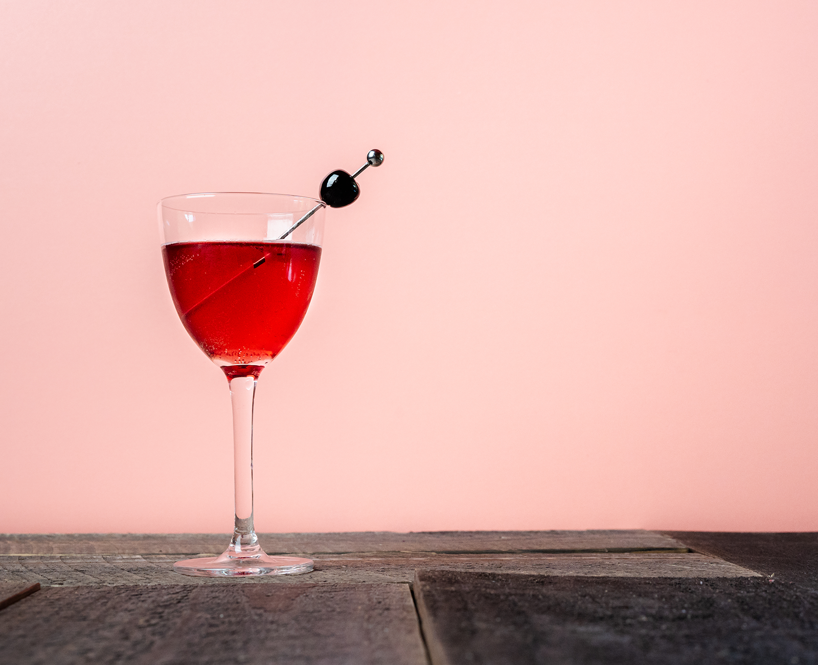 Winter Rose black cherry cocktail