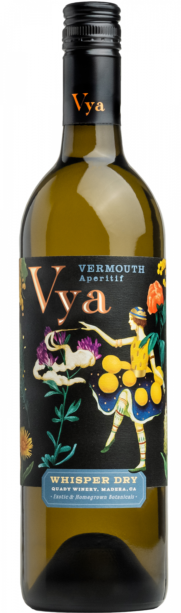 Vya Whisper Dry Vermouth bottle